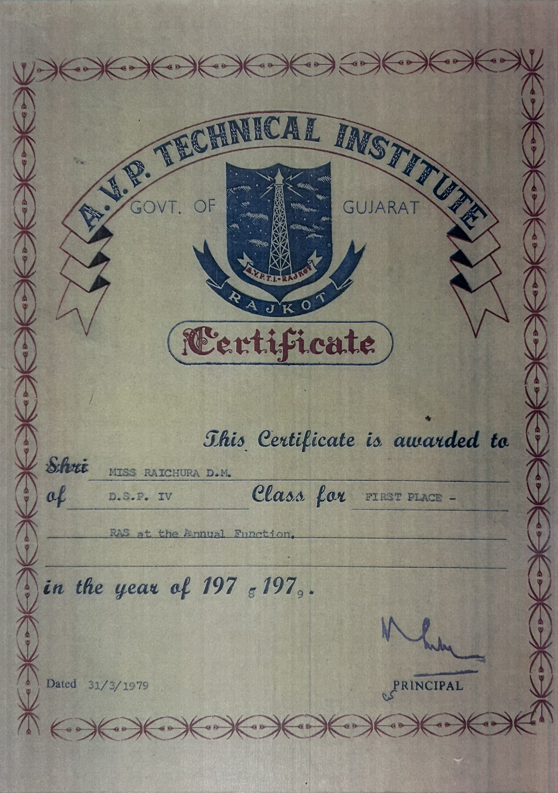 Mono Acting Certificate Image