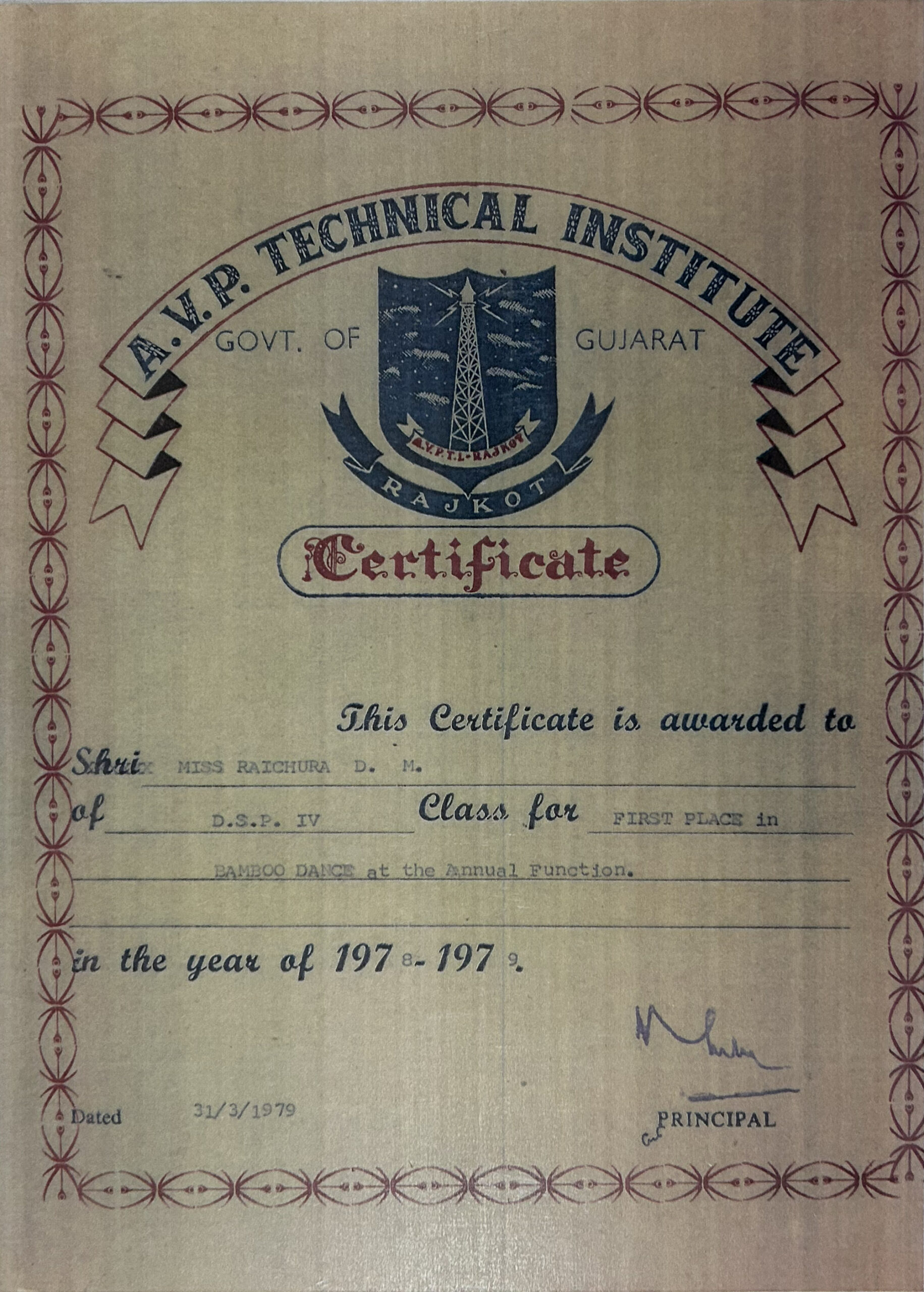 Mono Acting Certificate Image