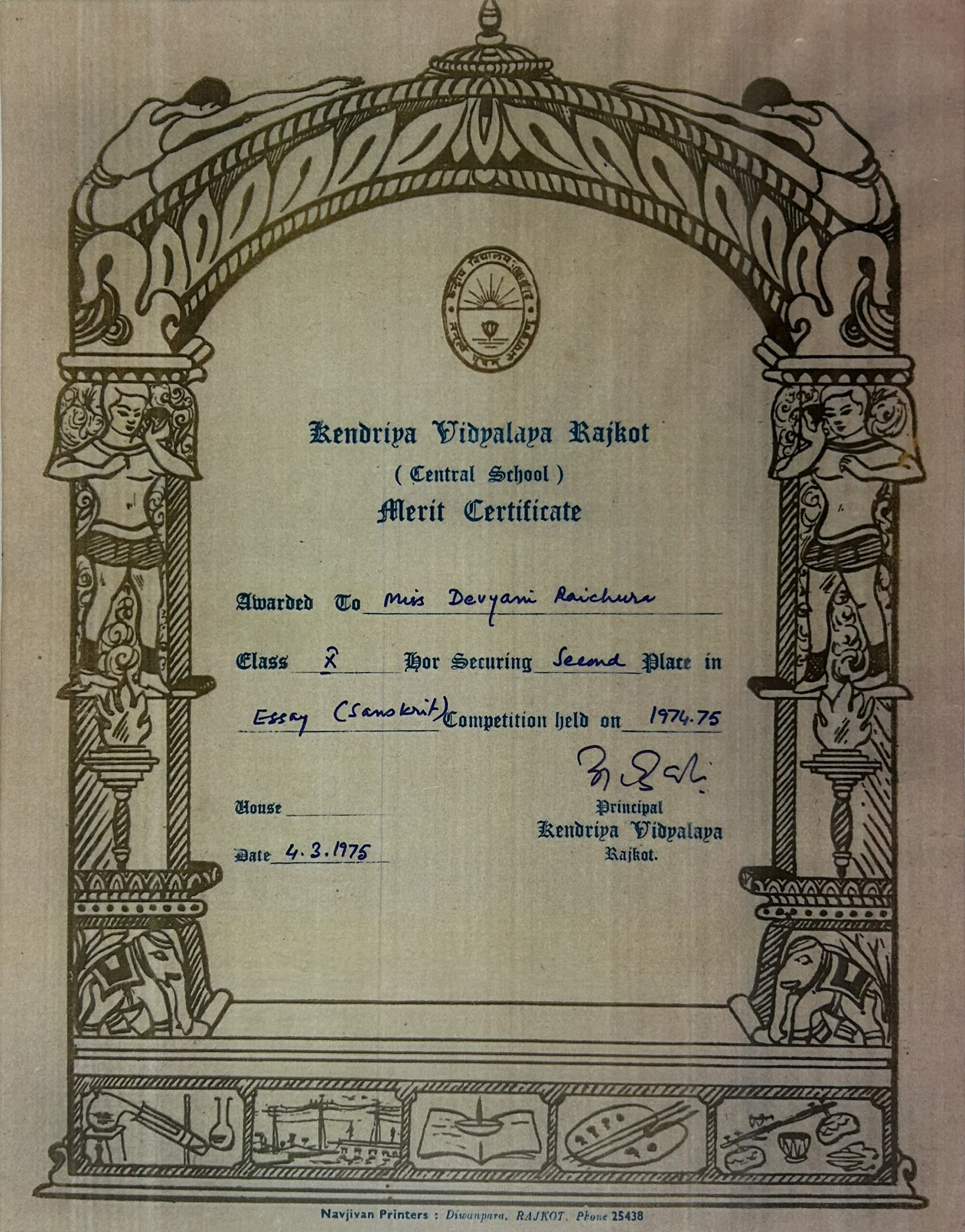 Mono Acting Certificate Image